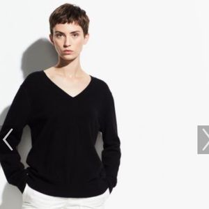 Vince cashmere “weekend v neck sweater”